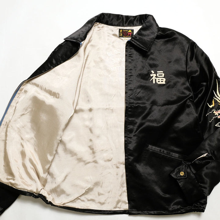 TAILOR TOYO - Mid 1960s Style Satin Vietnam Jacket - VIET-NAM MAP - TT15798