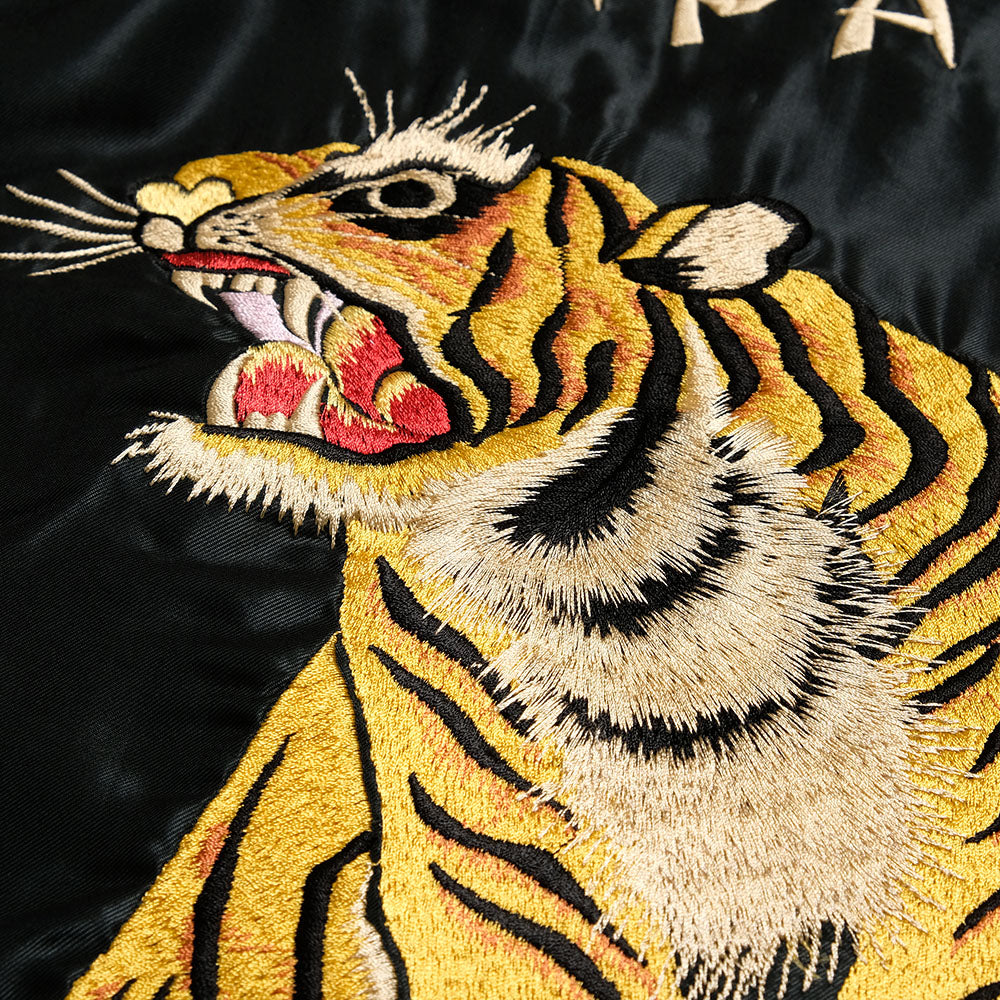 TAILOR TOYO - Acetate Souvenir Jacket - ROARING TIGER × BLACK DRAGON - TT15877-119