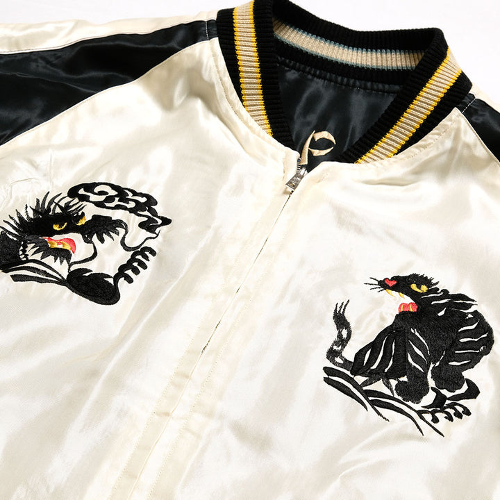 TAILOR TOYO - Acetate Souvenir Jacket - ROARING TIGER × BLACK DRAGON - TT15877-119