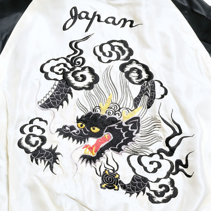 TAILOR TOYO - Acetate Souvenir Jacket - ROARING TIGER × BLACK DRAGON - TT15877-119