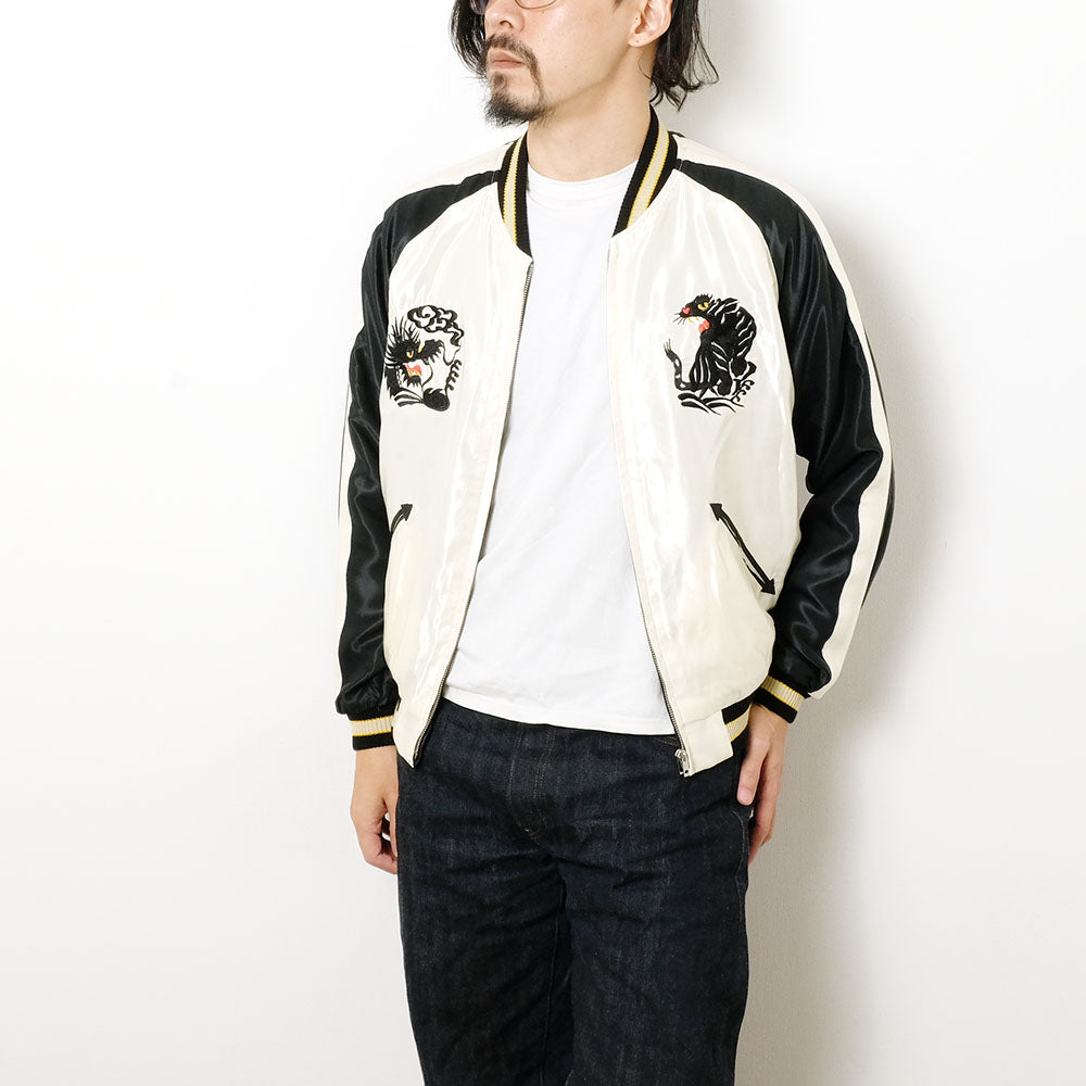TAILOR TOYO - Acetate Souvenir Jacket - ROARING TIGER × BLACK DRAGON - TT15877-119