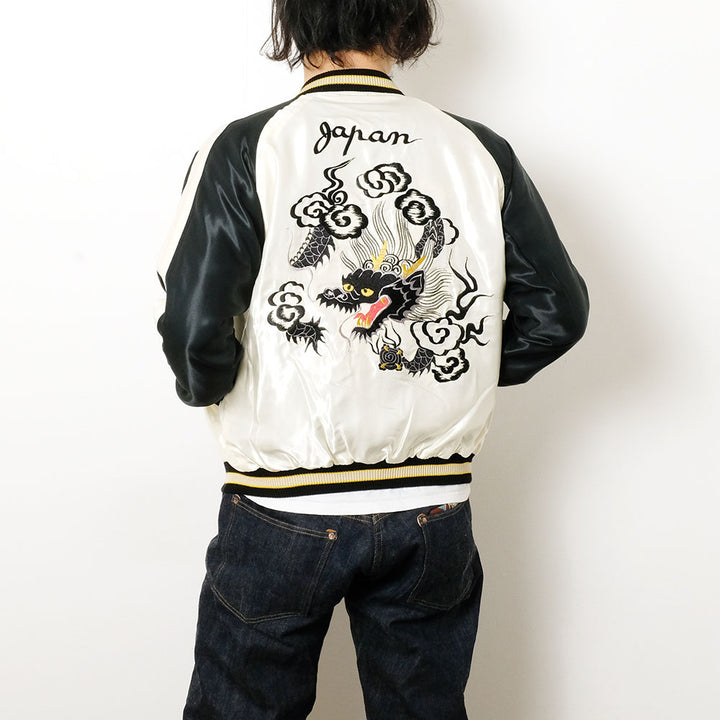 TAILOR TOYO - Acetate Souvenir Jacket - ROARING TIGER × BLACK DRAGON - TT15877-119