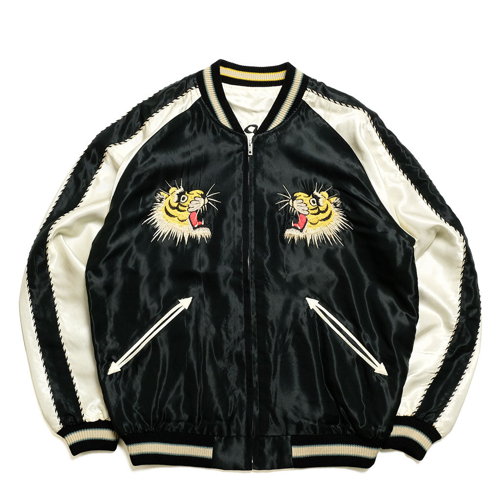 TAILOR TOYO - Acetate Souvenir Jacket - ROARING TIGER × BLACK DRAGON - TT15877-119