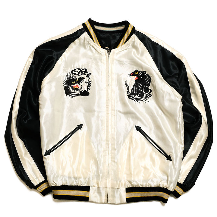TAILOR TOYO - Acetate Souvenir Jacket - ROARING TIGER × BLACK DRAGON - TT15877-119