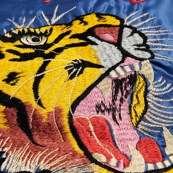 TAILOR TOYO - Acetate Souvenir Jacket - TIGER HEAD × JAPAN MAP - TT15877-125