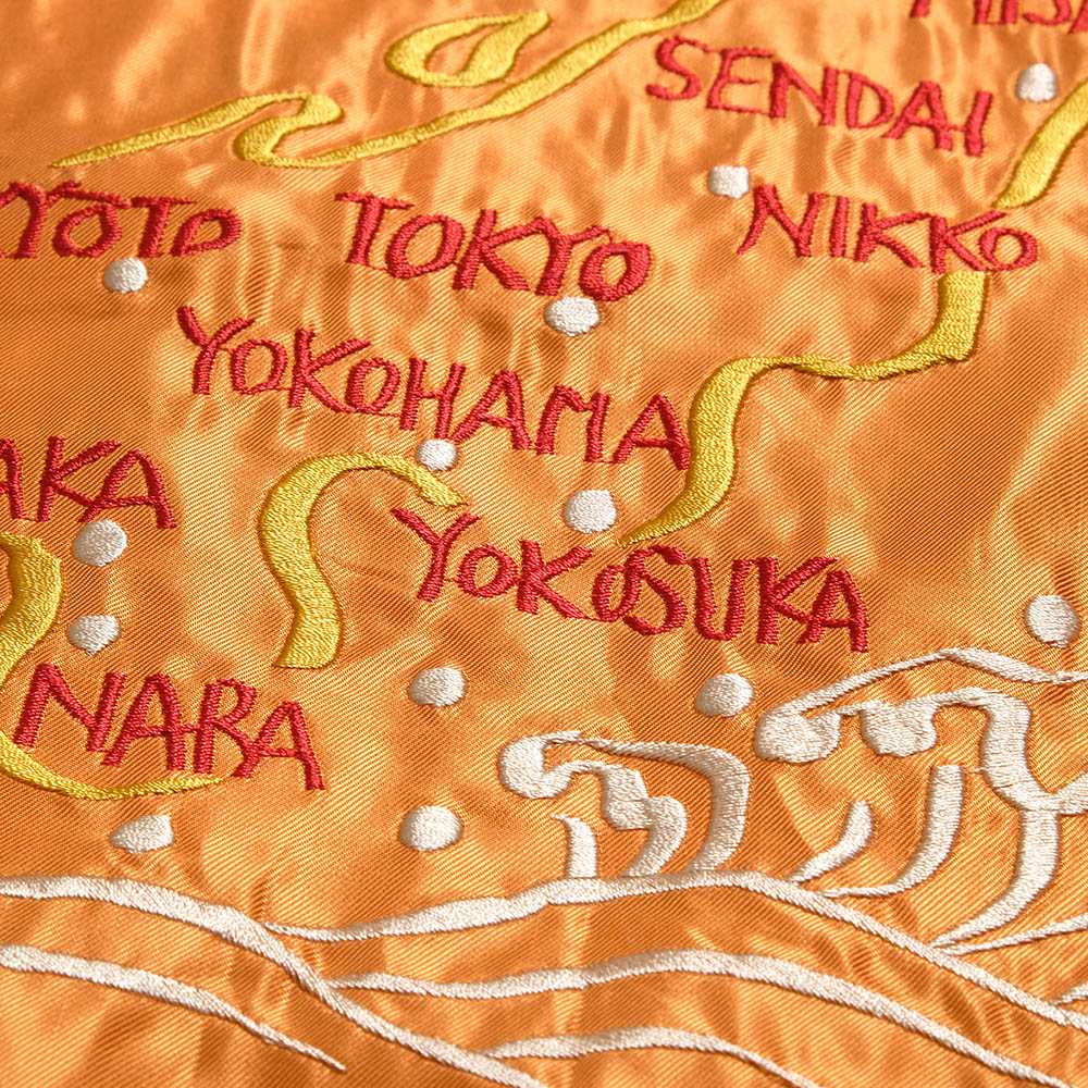 TAILOR TOYO - Acetate Souvenir Jacket - TIGER HEAD × JAPAN MAP - TT15877-125