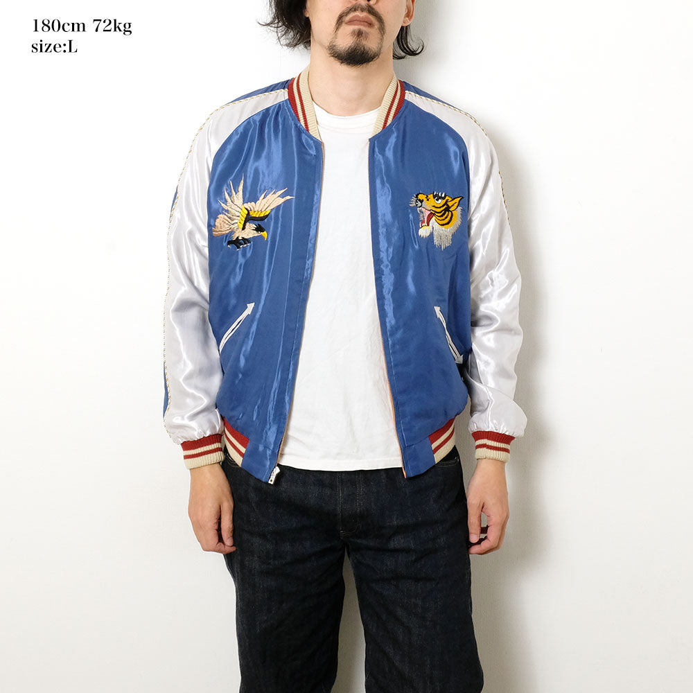 TAILOR TOYO - Acetate Souvenir Jacket - TIGER HEAD × JAPAN MAP - TT15877-125