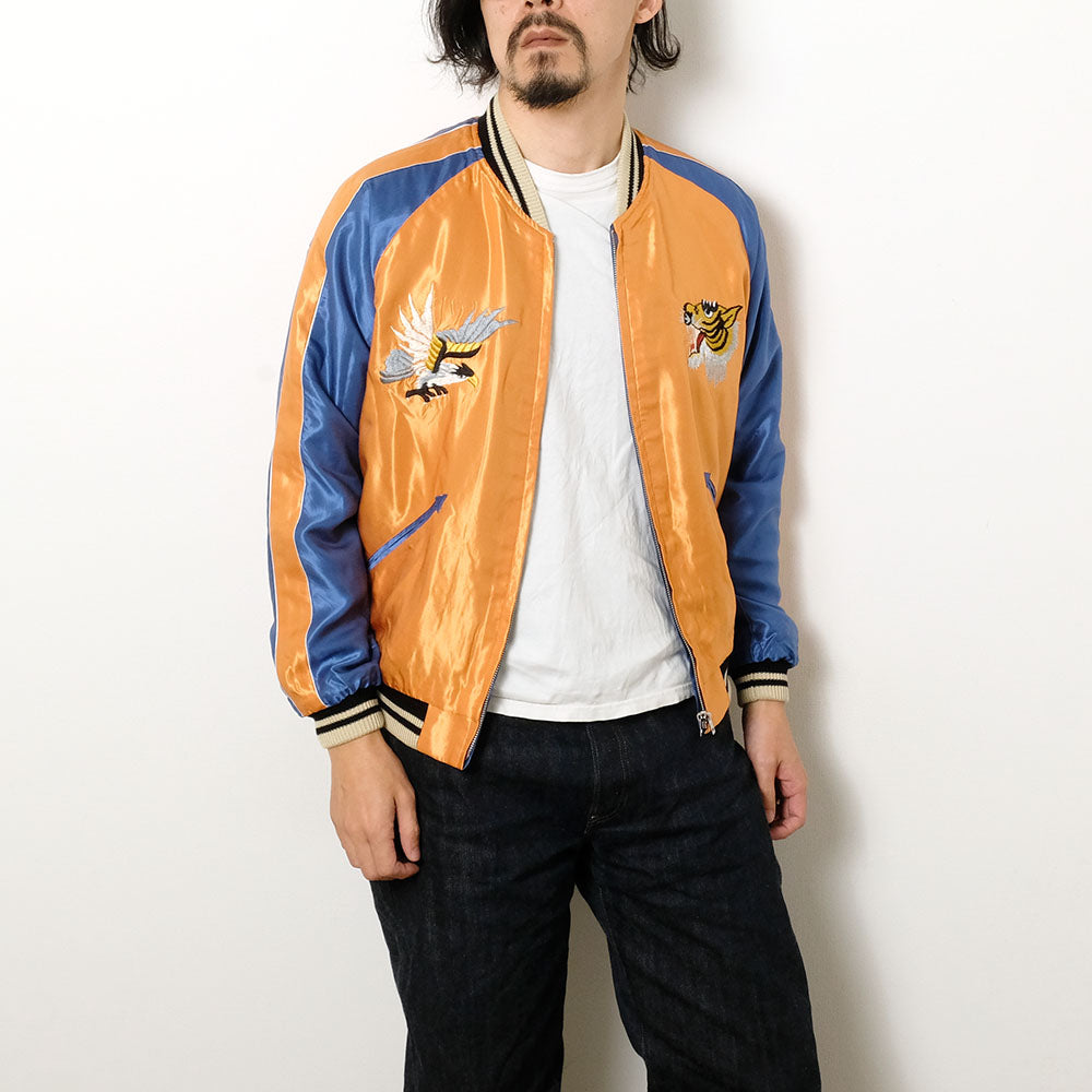 TAILOR TOYO - Acetate Souvenir Jacket - TIGER HEAD × JAPAN MAP - TT15877-125