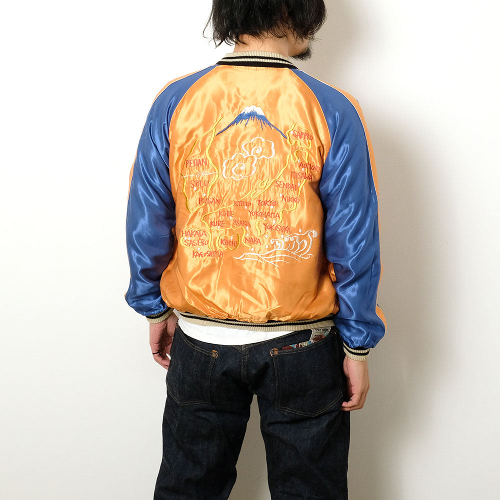 TAILOR TOYO - Acetate Souvenir Jacket - TIGER HEAD × JAPAN MAP - TT15877-125