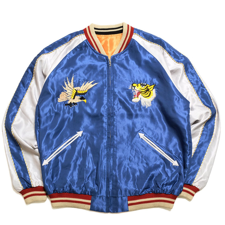 TAILOR TOYO - Acetate Souvenir Jacket - TIGER HEAD × JAPAN MAP - TT15877-125