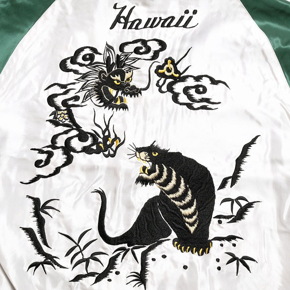 TAILOR TOYO - Acetate Souvenir Jacket - HAWAII MAP × DRAGON & TIGER - TT15877-128