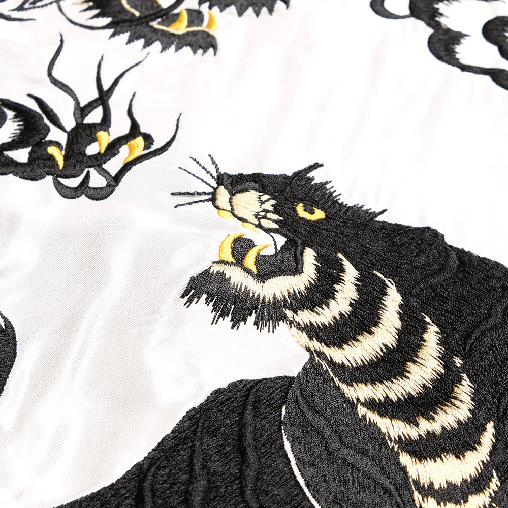 TAILOR TOYO - Acetate Souvenir Jacket - HAWAII MAP × DRAGON & TIGER - TT15877-128