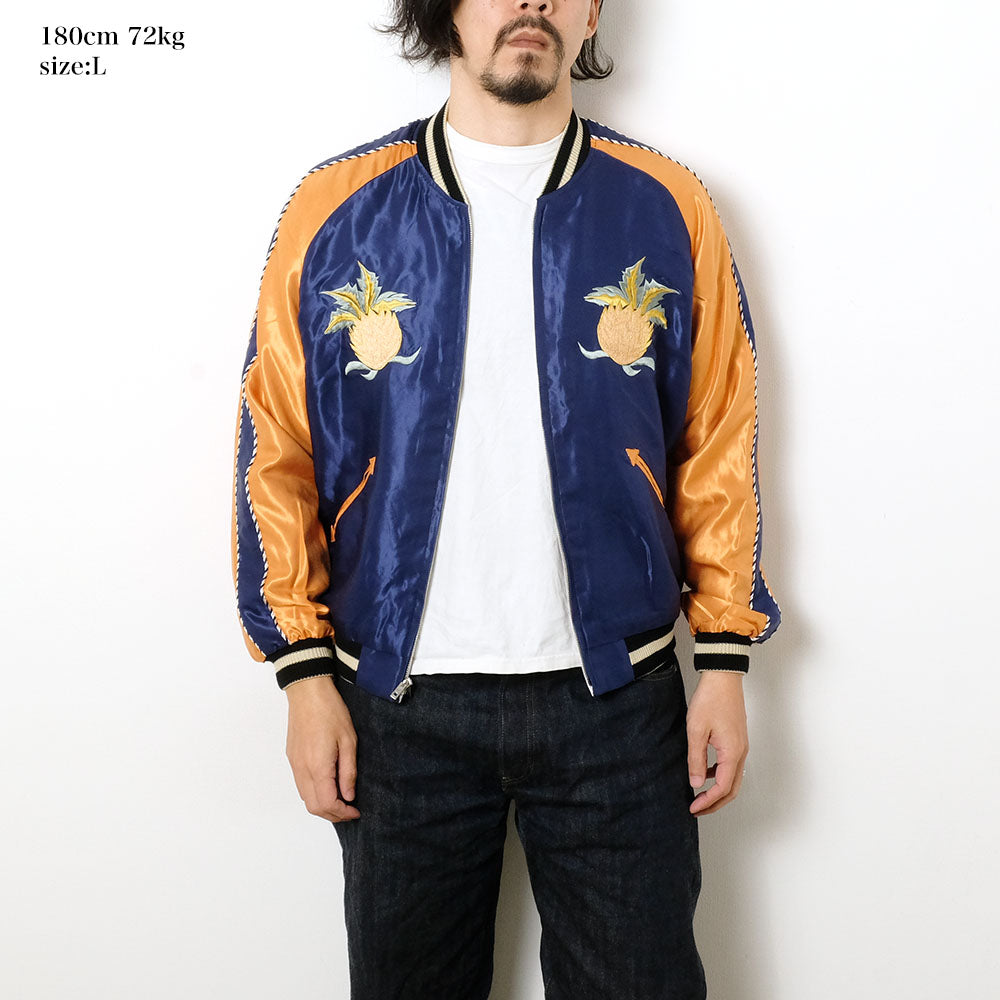 TAILOR TOYO - Acetate Souvenir Jacket - HAWAII MAP × DRAGON & TIGER - TT15877-128