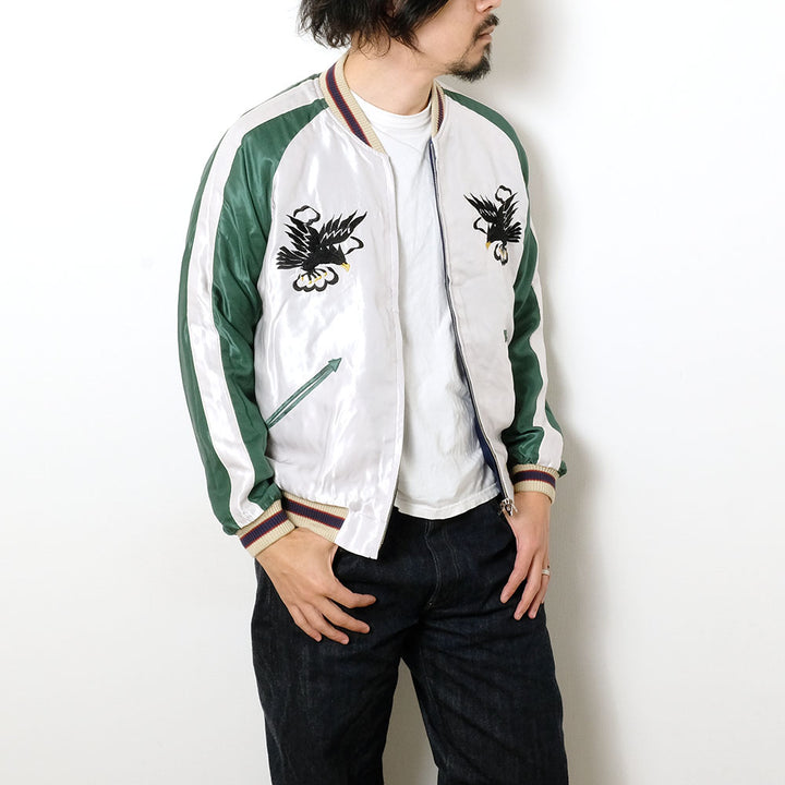 TAILOR TOYO - Acetate Souvenir Jacket - HAWAII MAP × DRAGON & TIGER - TT15877-128