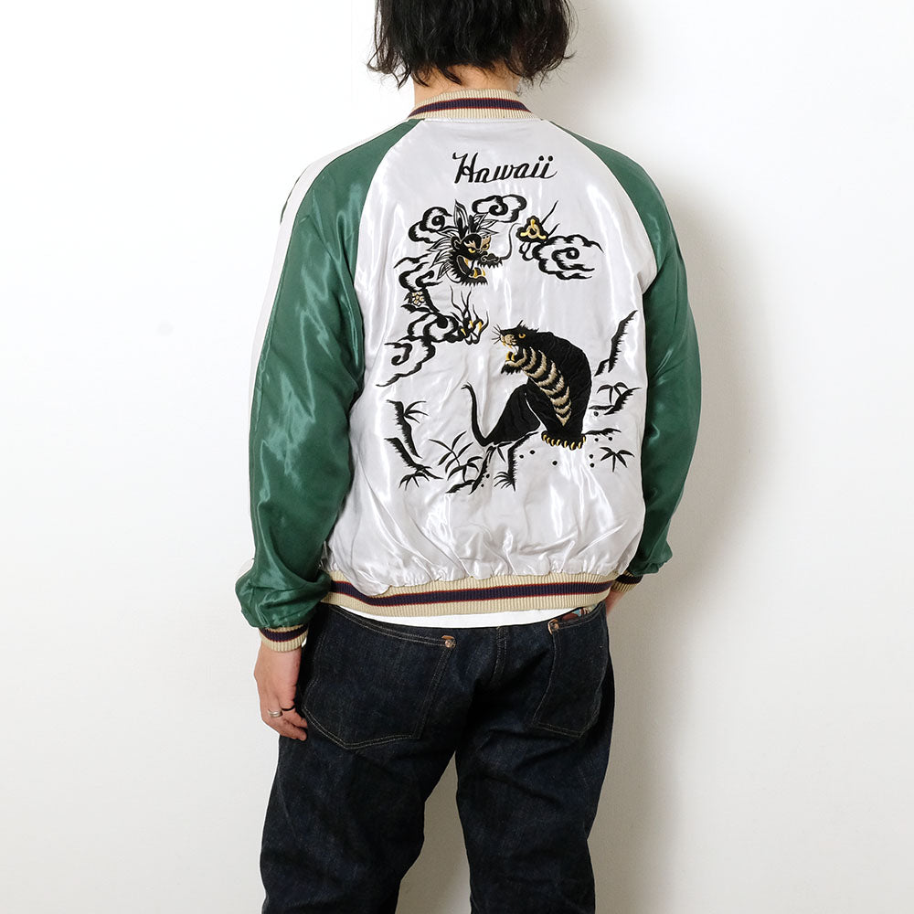 TAILOR TOYO - Acetate Souvenir Jacket - HAWAII MAP × DRAGON & TIGER - TT15877-128