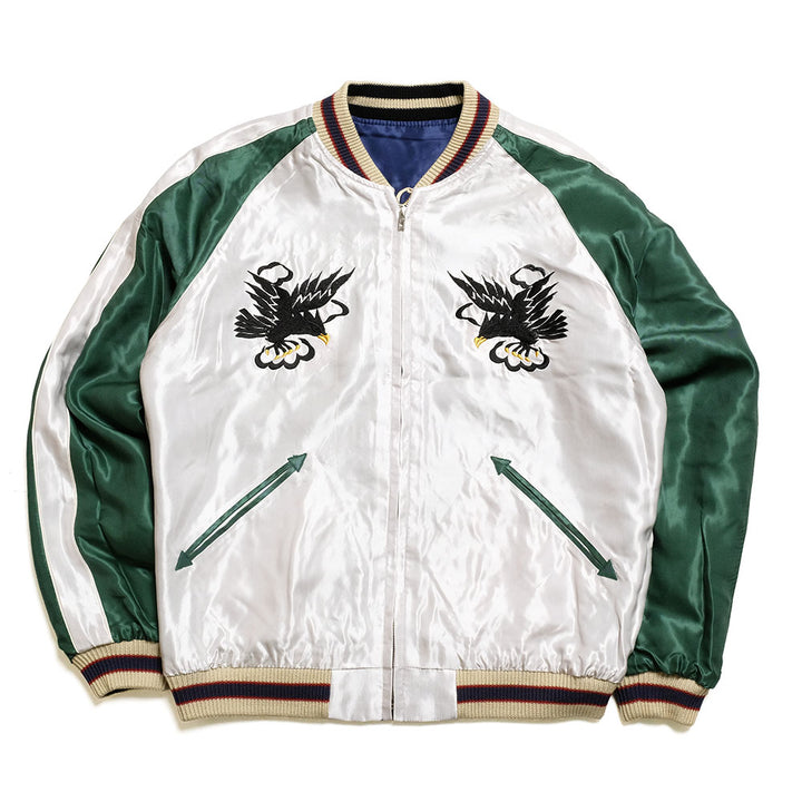 TAILOR TOYO - Acetate Souvenir Jacket - HAWAII MAP × DRAGON & TIGER - TT15877-128