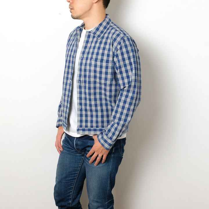 SUN SURF - UNION SUPPLY - PALAKA PLAID SHIRT BLOUSE - US13487