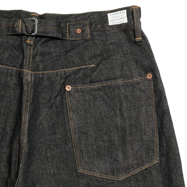 A VONTADE - HINOYA EXCLUSIVE MODEL - Coal Mine Jeans - #9 14oz Black Denim - VTD-0201SXXH-BK2