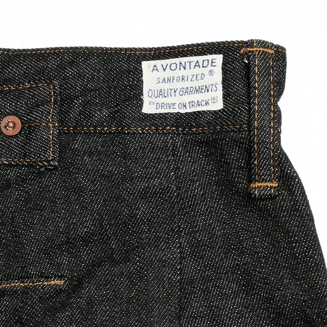 A VONTADE - HINOYA EXCLUSIVE MODEL - Coal Mine Jeans - #9 14oz Black Denim - VTD-0201SXXH-BK2