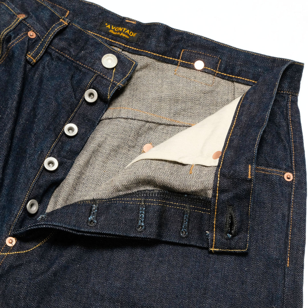 A VONTADE - HINOYA EXCLUSIVE MODEL - Coal Mine Jeans - #1 13.75oz Indigo Denim - VTD-0201SXXH-ID1