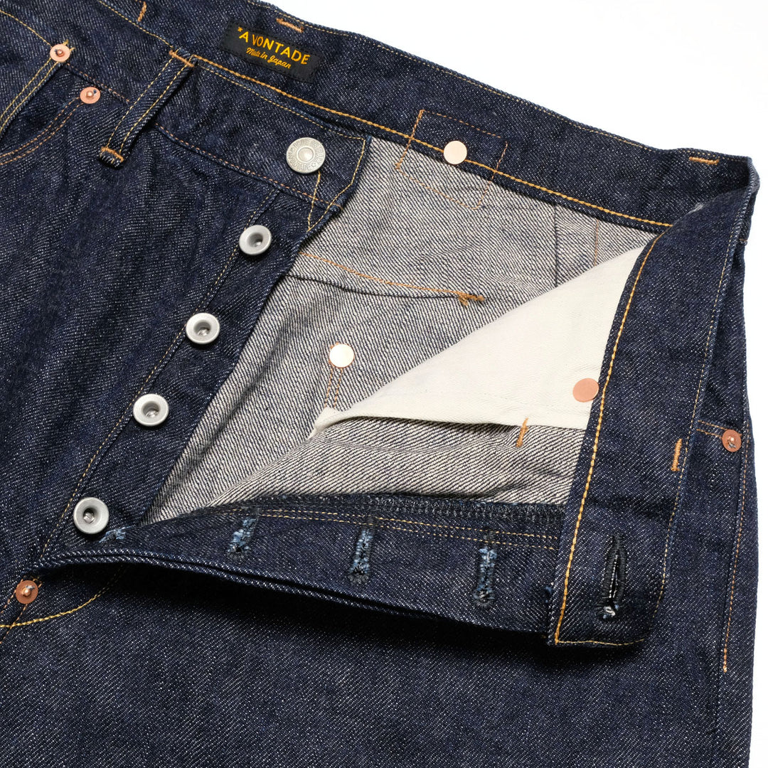A VONTADE - HINOYA EXCLUSIVE MODEL - Coal Mine Jeans - #2 13.5oz Indigo Denim - VTD-0201SXXH-ID2