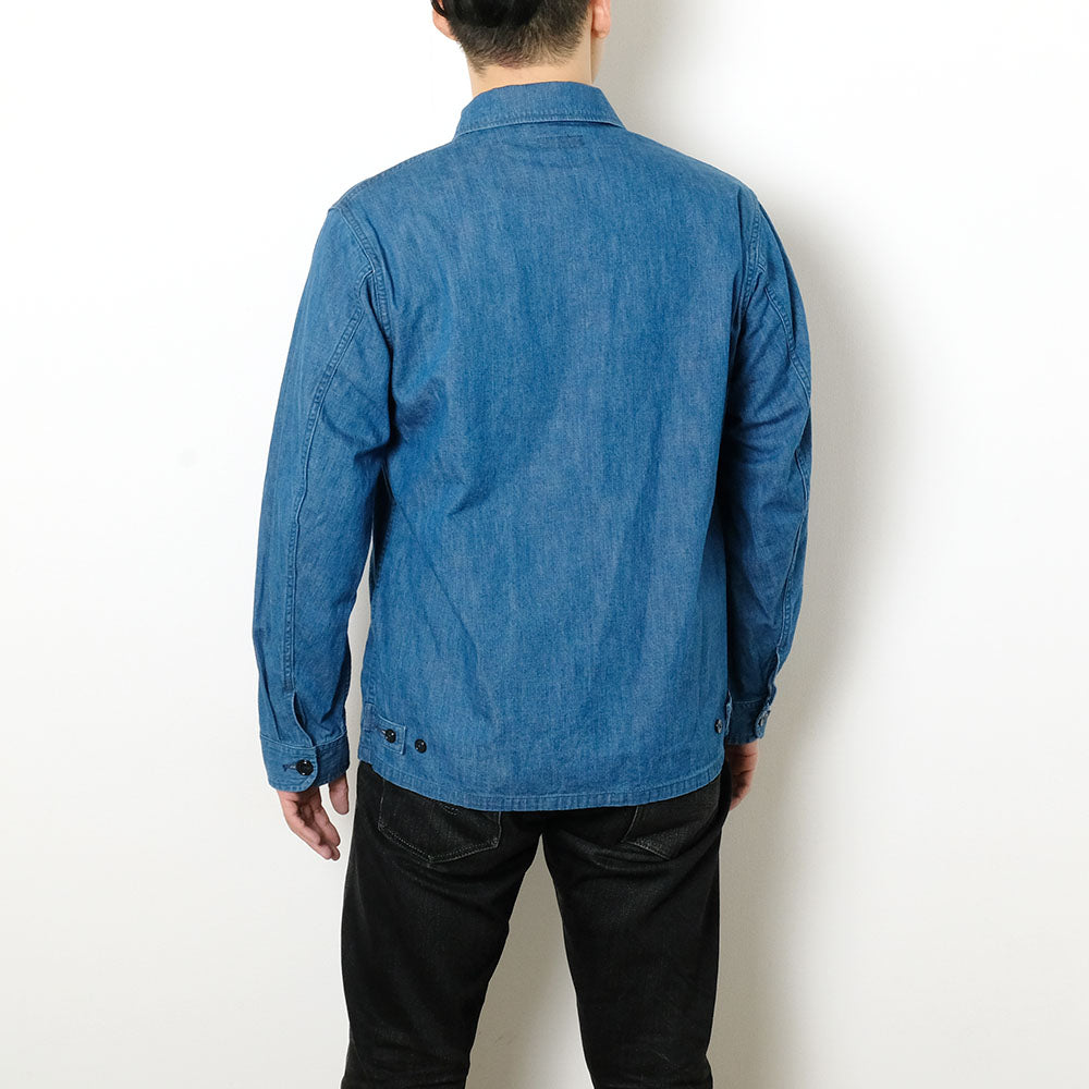 A VONTADE - Utility Shirt Jacket Ⅱ - 8oz FADE INDIGO - VTD-0446-JK