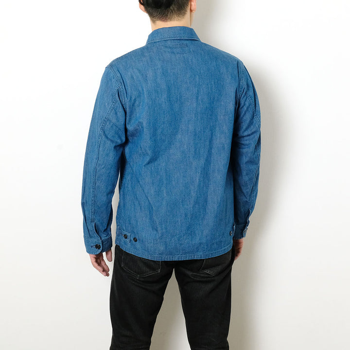 A VONTADE - Utility Shirt Jacket Ⅱ - 8oz FADE INDIGO - VTD-0446-JK