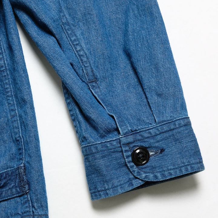 A VONTADE - Utility Shirt Jacket Ⅱ - 8oz FADE INDIGO - VTD-0446-JK