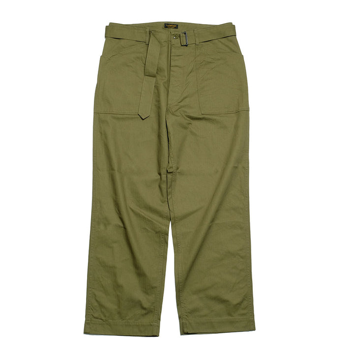 A VONTADE - Utility Trousers W/Belt - Military Heringbone - VTD-0473-PT2