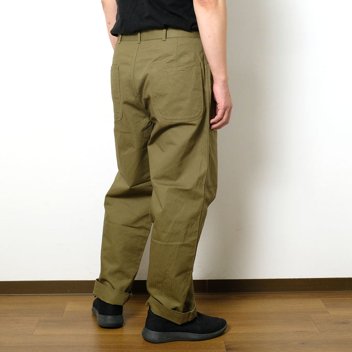 A VONTADE - Utility Trousers W/Belt - Military Heringbone - VTD-0473-PT2