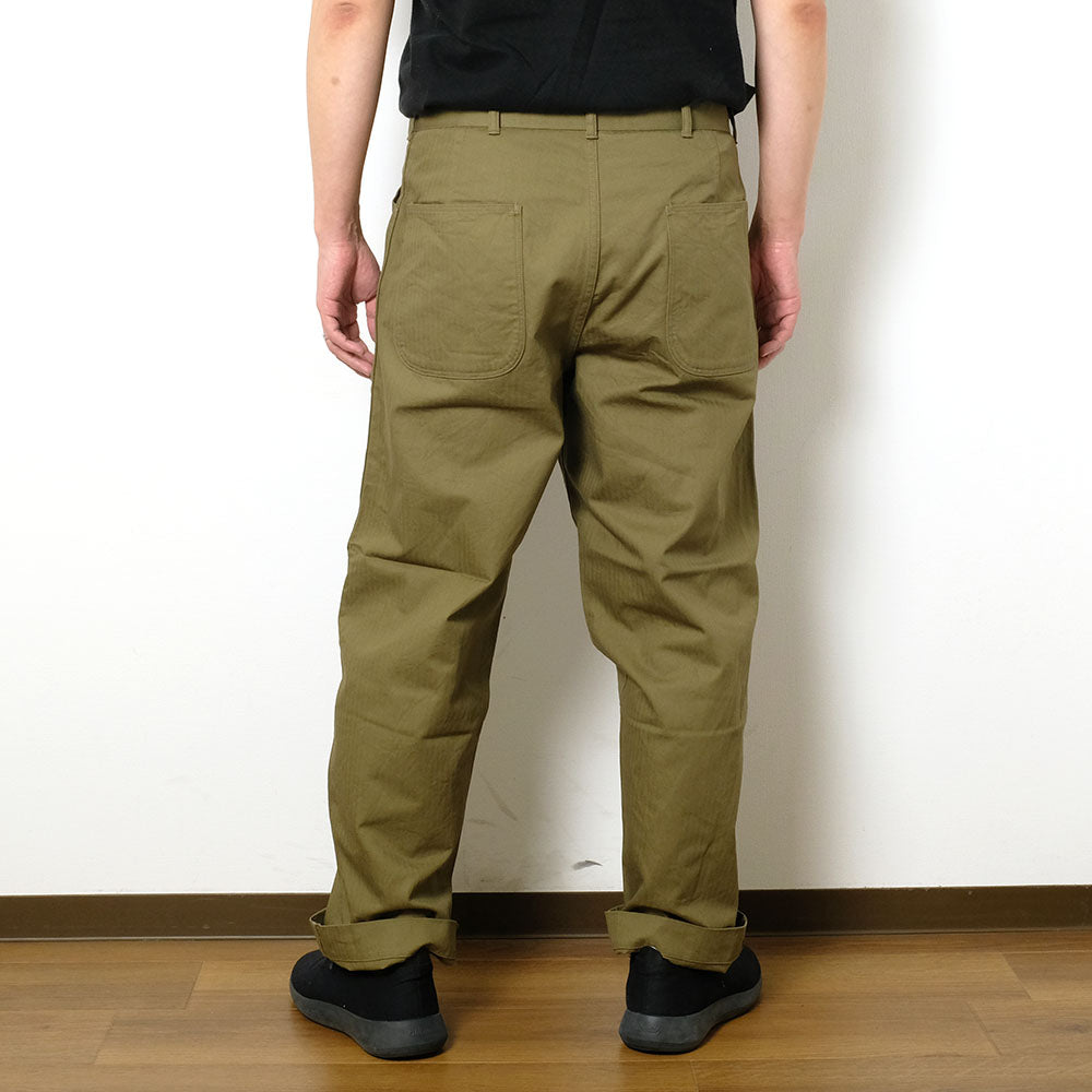 A VONTADE - Utility Trousers W/Belt - Military Heringbone - VTD-0473-PT2