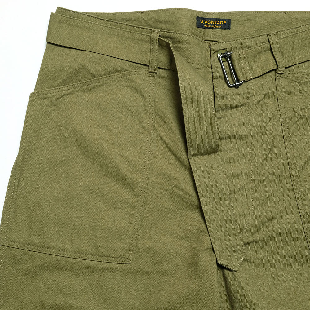 A VONTADE - Utility Trousers W/Belt - Military Heringbone - VTD-0473-PT2