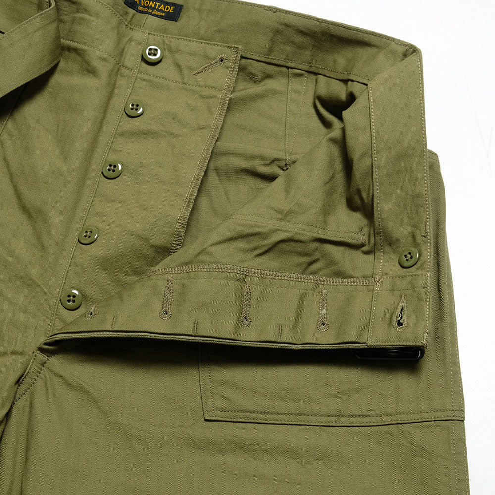 A VONTADE - Utility Trousers W/Belt - Military Heringbone - VTD-0473-PT2