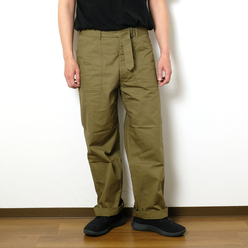 A VONTADE - Utility Trousers W/Belt - Military Heringbone - VTD-0473-PT2
