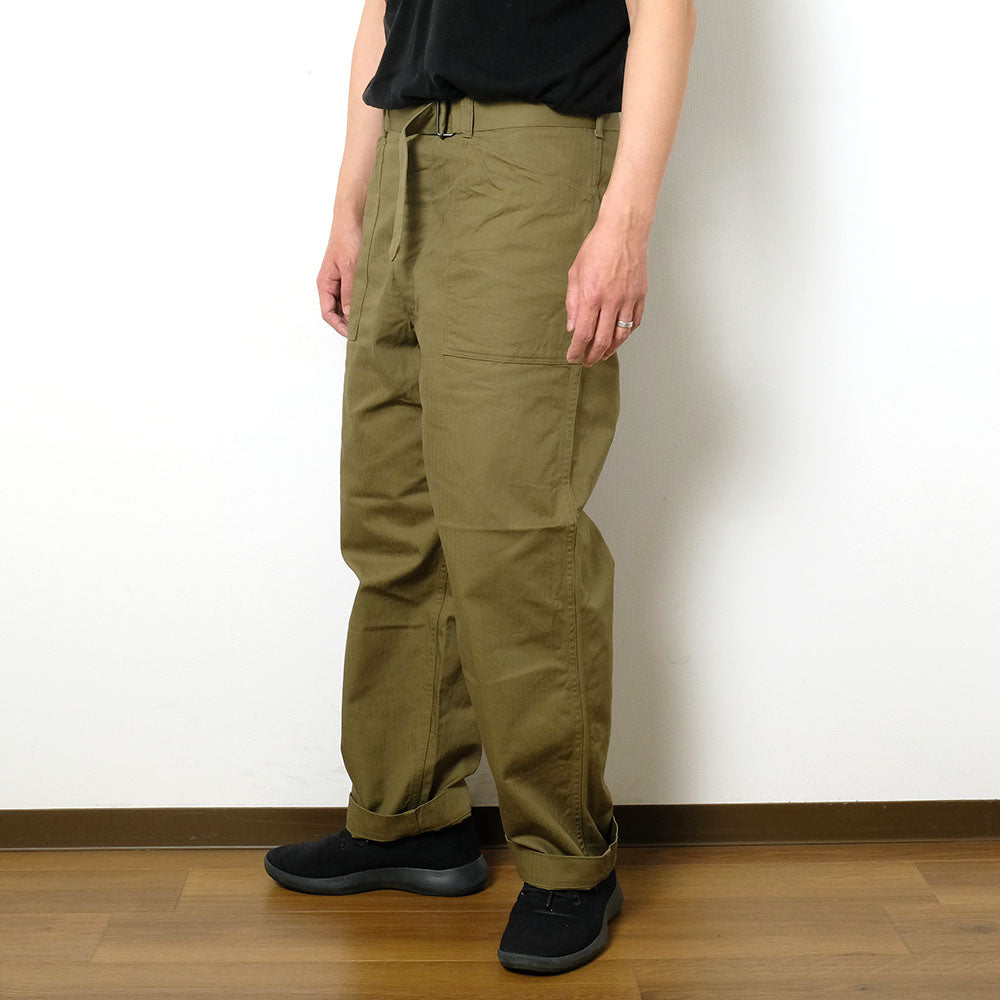 A VONTADE - Utility Trousers W/Belt - Military Heringbone - VTD-0473-PT2