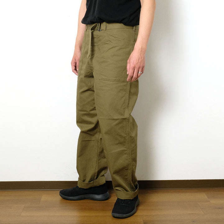 A VONTADE - Utility Trousers W/Belt - Military Heringbone - VTD-0473-PT2