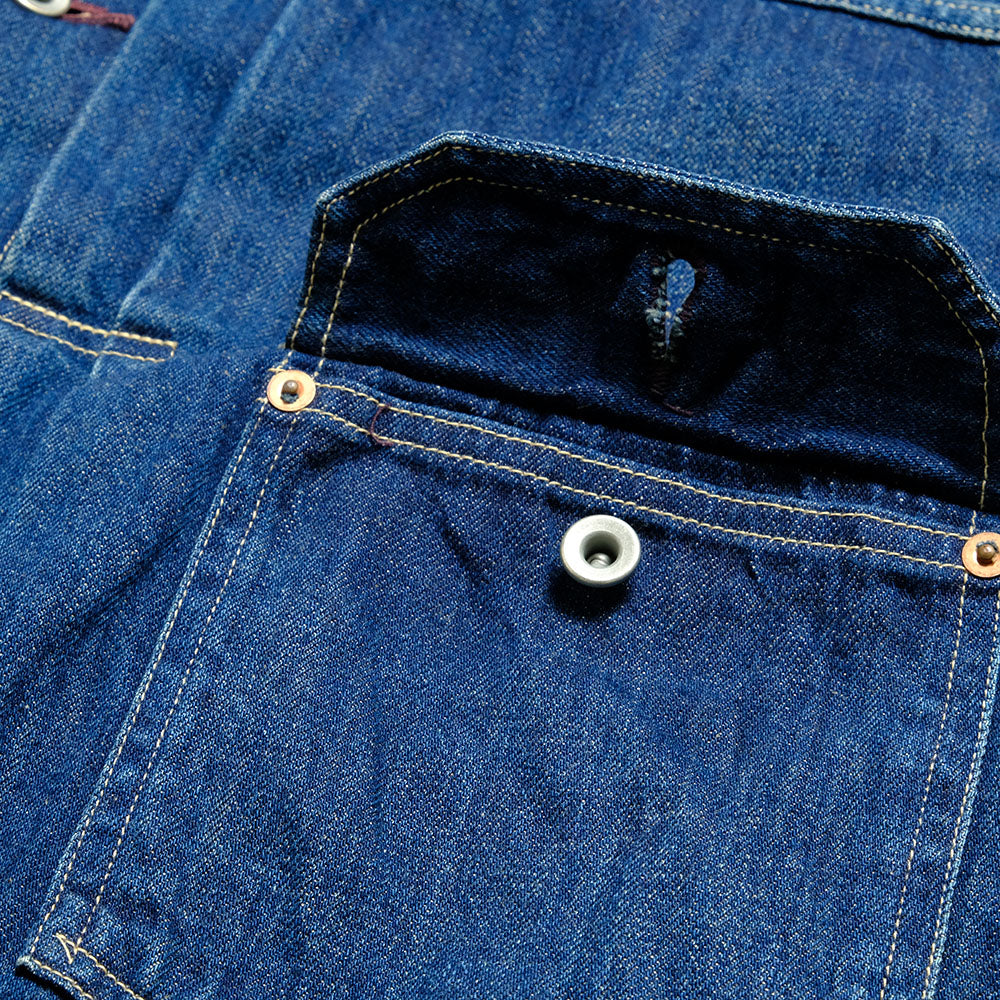 A VONTADE - No.2 Denim Blouse - DARK BLUE - VTD-0560XX