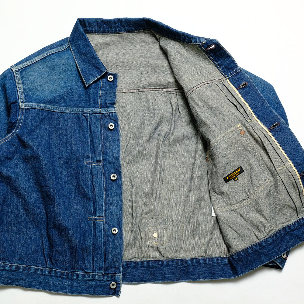 A VONTADE - No.2 Denim Blouse - DARK BLUE - VTD-0560XX