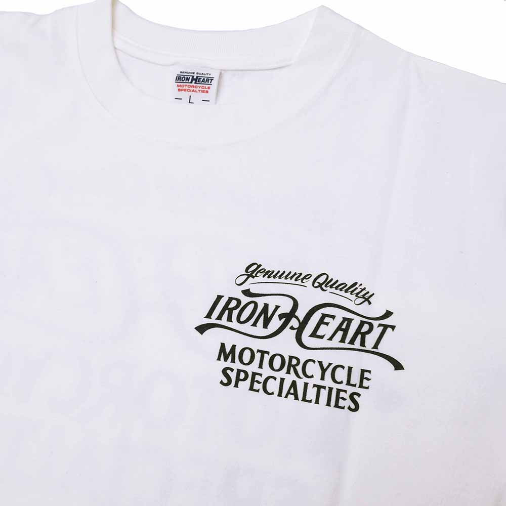 IRON HEART - 7.5oz HEAVY BODY PRINT T-SHIRT - MOTORCYCLE SPECIALTIES - IHT-2505