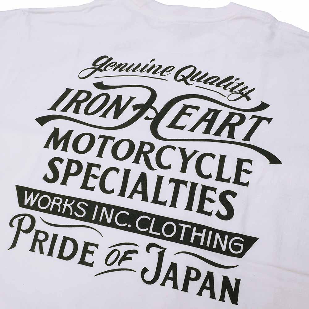 IRON HEART - 7.5oz HEAVY BODY PRINT T-SHIRT - MOTORCYCLE SPECIALTIES - IHT-2505