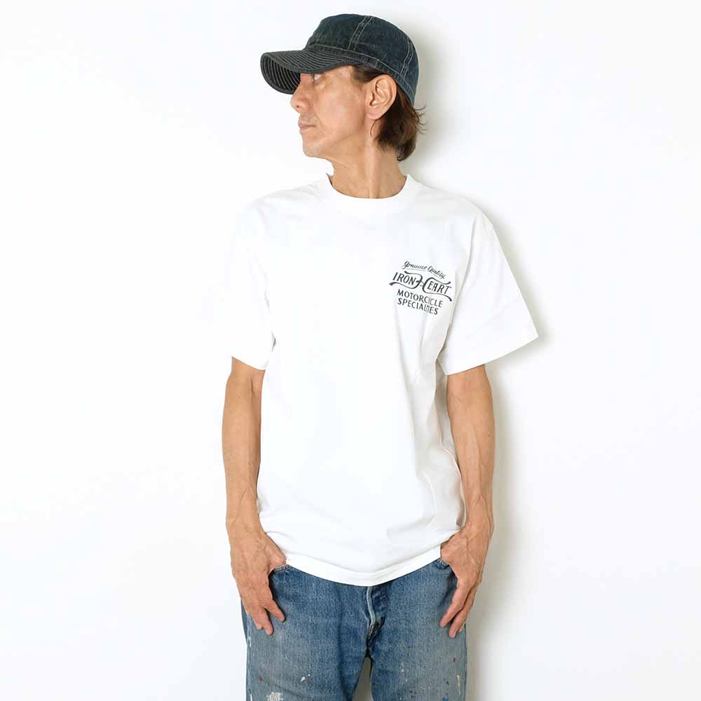 IRON HEART - 7.5oz HEAVY BODY PRINT T-SHIRT - MOTORCYCLE SPECIALTIES - IHT-2505