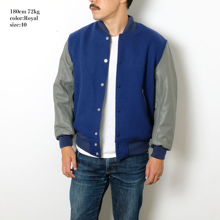 WHITESVILLE - 30oz. WOOL MELTON AWARD JACKET - CHIC COLOR TYPE - WV15169