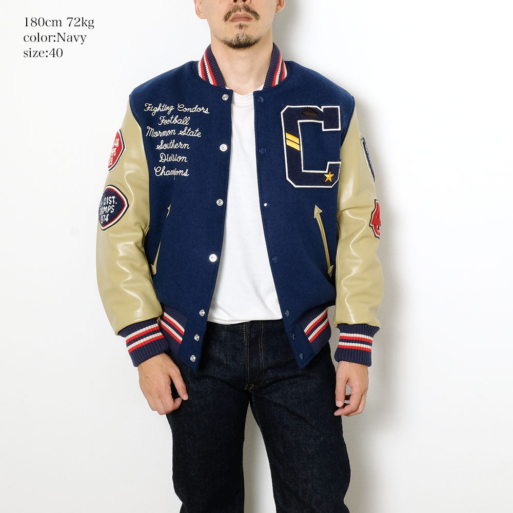 WHITESVILLE - 30oz. WOOL MELTON AWARD JACKET - FIGHTING CONDORS - WV15603