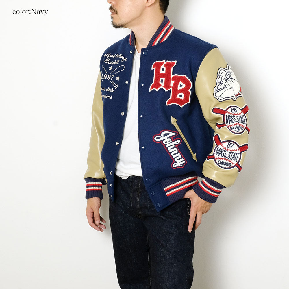 WHITESVILLE - 30oz. WOOL MELTON AWARD JACKET - BULLDOGS - WV15604