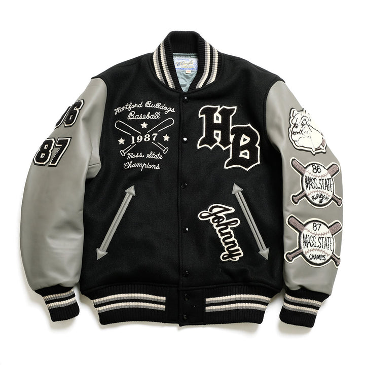 WHITESVILLE - 30oz. WOOL MELTON AWARD JACKET - BULLDOGS - WV15604