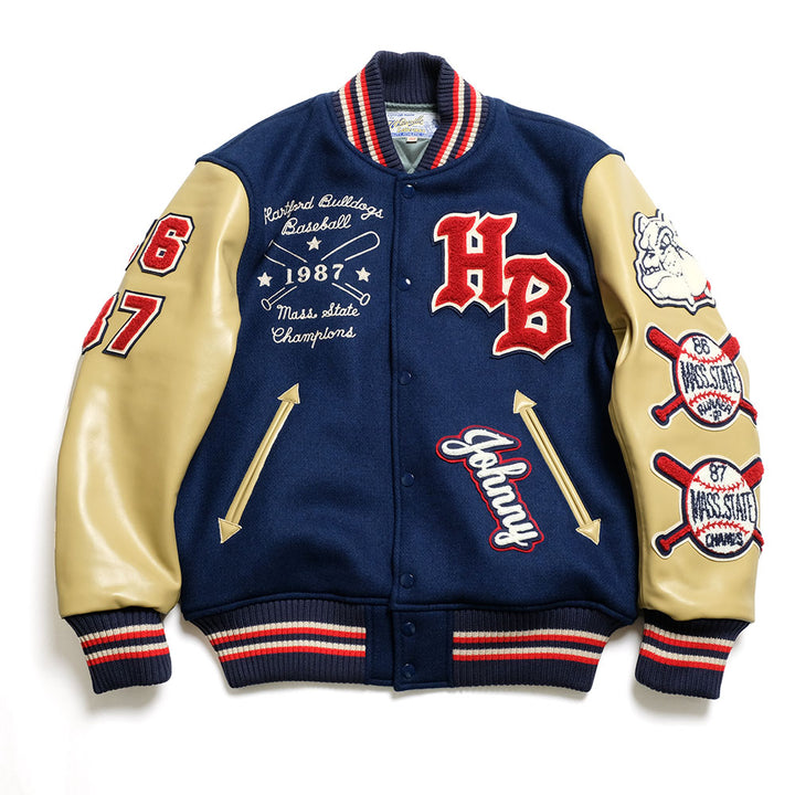 WHITESVILLE - 30oz. WOOL MELTON AWARD JACKET - BULLDOGS - WV15604