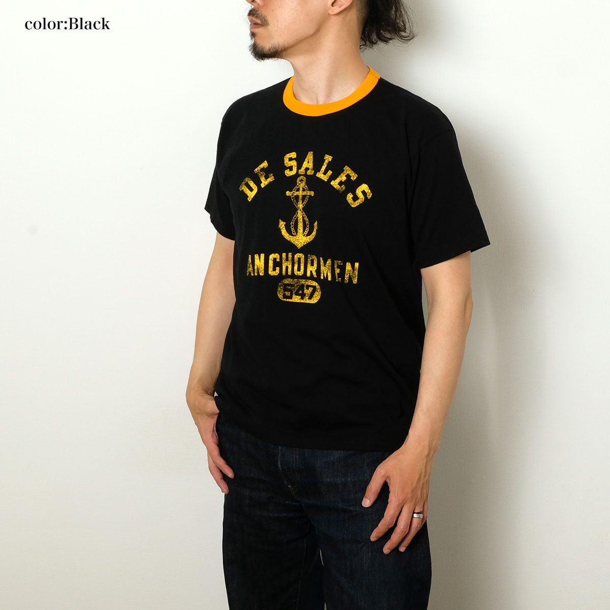 WHITESVILLE - S/S RINGER T-SHIRT - W/PRINT - WV79686 – HINOYA