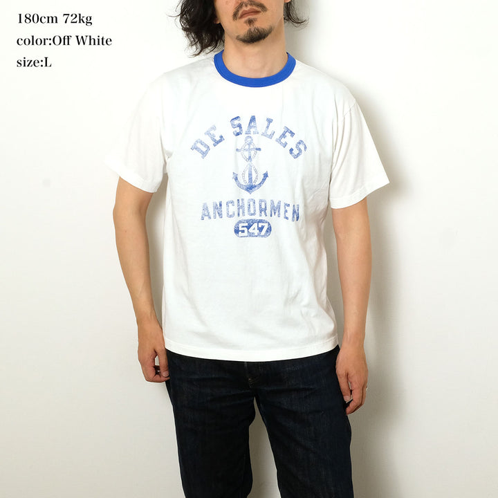 WHITESVILLE - S/S RINGER T-SHIRT - W/PRINT - WV79686