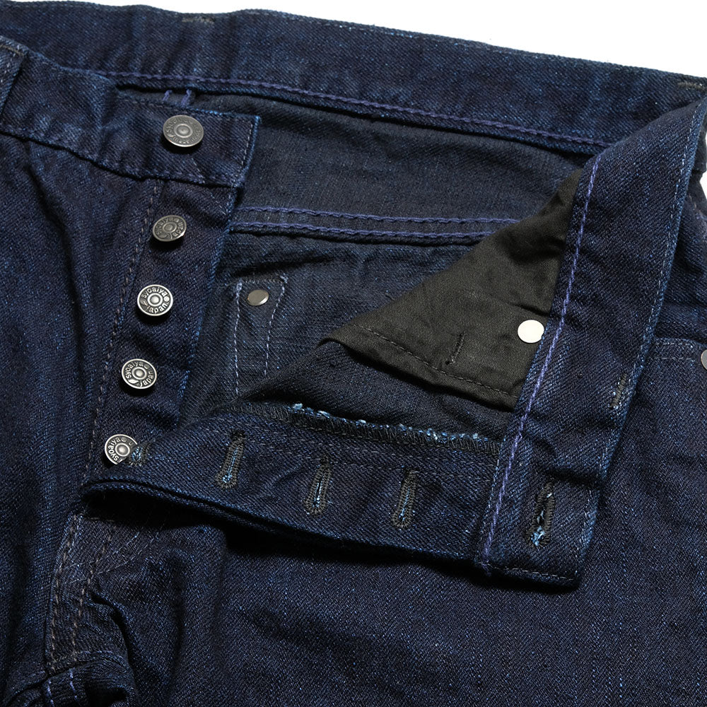 Pure Blue Japan - 14oz Indigo x Black Denim Slim Tapered - XX-013-IDBK