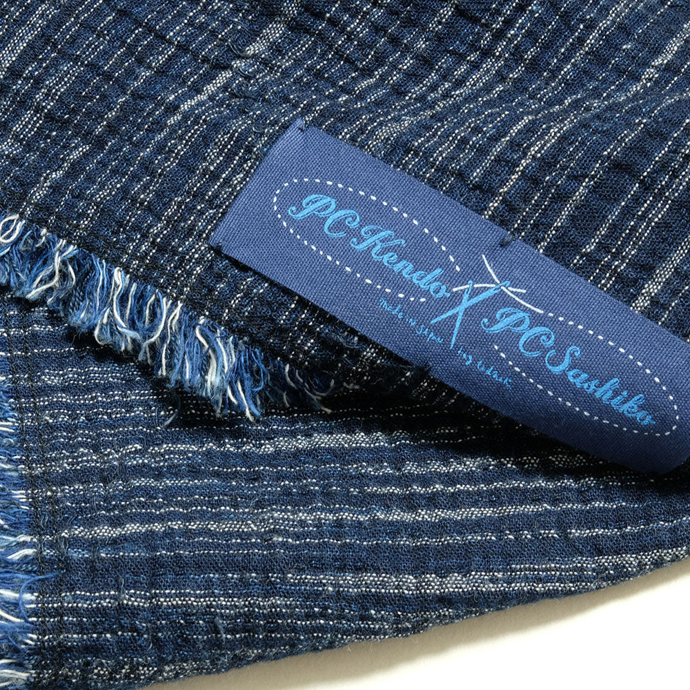Porter Classic KASURI STOLE - INDIGO PC-047-1156